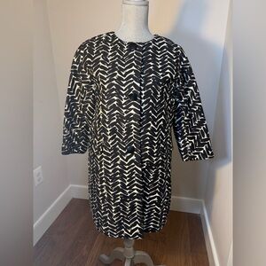 Talbots Black and White Textured Jacket size 10p